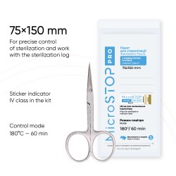 Pungi sterilizare MicroSTOP PRO 75x150mm 100 buc