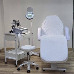 Husa impermeabila pentru canapea de cosmetologie ES cu gaura pentru față.