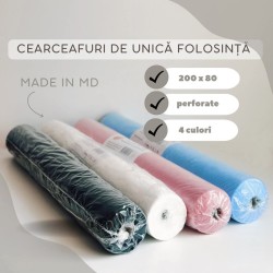 Cerceafuri de unica folosinta spanbond 17 gr 200x80 (100buc)