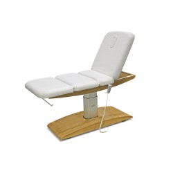 Canapea electrică pentru masaj și cosmetologie pe bază de lemn 2262A albă
